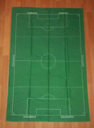 Subbuteo Set M C109: Green Baize Playing Pitch Cloth Rare Football Accessories B