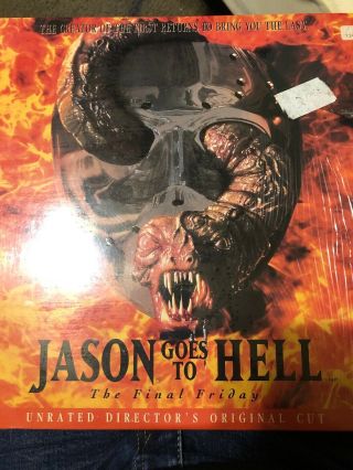Rare Laserdisc Horror Unrated Jason Goes To Hell Director 