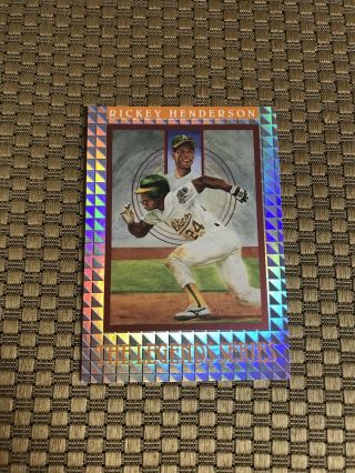 1991 LEAF THE LEGENDS SERIES RICKEY HENDERSON SP 4657/7500 A’S (RARE) 2