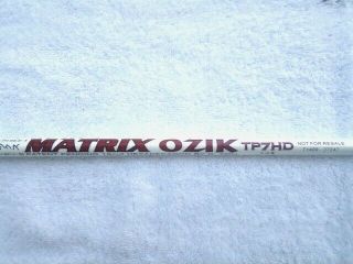 Rare Tour Issue Matrix Ozik Tp7hd X - Flex Fairway Wood Shaft Pull.  269cpm