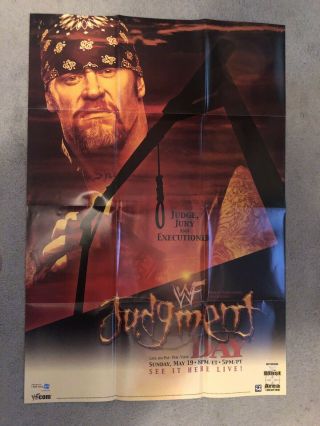 The Undertaker Rare Wwe Judgement Day Promo Poster 2002