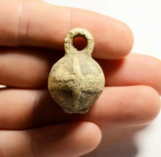 Ancient Roman Lead Plumb Bob - Decorated - Rare Artifact