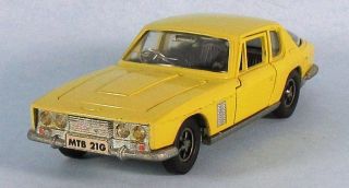 Dinky 1967 Jensen Ff Grand Tourer (yellow) 1/43 Scale Diecast Model,  Rare Neat