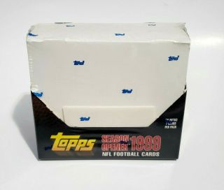 1999 Topps Season Opener Football Box 24 Packs Ricky Mcnabb Champ Rc Rare