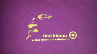 Ben Harper & The Innocent Criminals Burn To Shine Maroon XL Shirt RARE 2