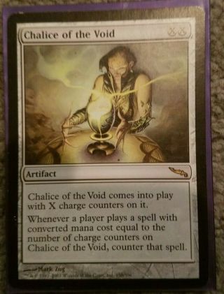 1x Chalice Of The Void X1 - Mtg Mrd Mirrodin - Lp/mp See Pictures