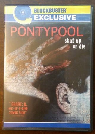 Pontypool Dvd Out Of Print Rare Blockbuster Exclusive Horror Masterpiece Oop