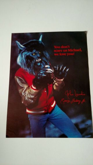 Michael Jackson " Making Thriller " (1983) Rare Print Promo Poster Ad