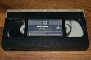 WARGAMES - VHS - (Matthew Broderick,  Ally Sheedy) RARE OOP CBS/FOX 3
