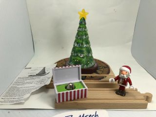 Rare Brio The Polar Express North Pole Light Up Tree Santa And Present