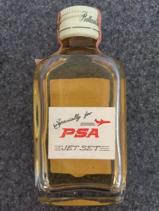 Extremely Rare Pacific Southwest Airlines Jet Set Ballantine’s Bottle