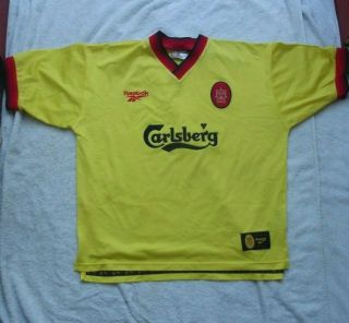 Liverpool 1997 1998 Away Shirt Rare Reebok Carlsberg (m)