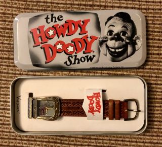 Rare Howdy Doody Show Watch In Tin 1998 Valdawn National Broadcasting Company