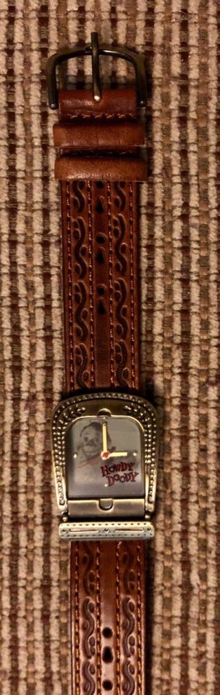 RARE HOWDY DOODY SHOW WATCH IN TIN 1998 VALDAWN NATIONAL BROADCASTING COMPANY 4