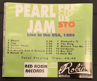 RARE Pearl Jam Precious Stones bootleg CD 1994 Italy 2