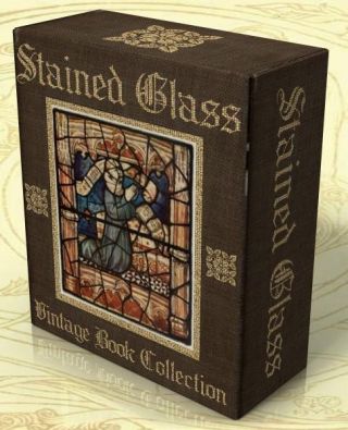 Stained Painted Glass 49 Rare Vintage Books On Cd Windows,  Glass Painting