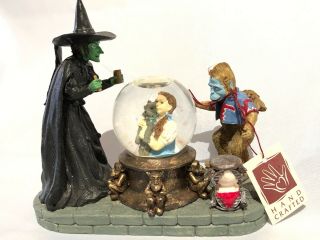 Rare Silvestri Turner Wizard Of Oz Snow Globe - Witch Dorothy Toto Monkey - 5 "