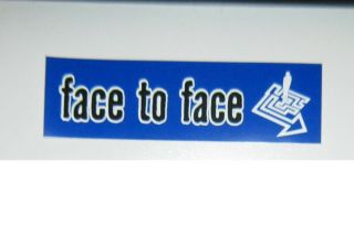 Rare 1999 Promotional Face To Face Vinyl Sticker Decal " Ignorance Is Bliss " Punk