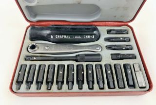 Rare Vintage Chapman Kit 6320 Mini Ratchet Tool Kit • Gun Repair Tool Set ☆usa