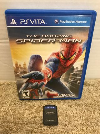 The Spiderman Ps Vita Playstation Game And Case Rated T Very Rare