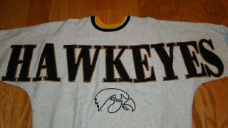 Vintage Iowa Hawkeyes Sweatshirt Size Xl Legend Athletic Embroidered Rare
