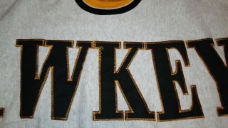 Vintage Iowa Hawkeyes Sweatshirt Size XL Legend Athletic Embroidered RARE 2