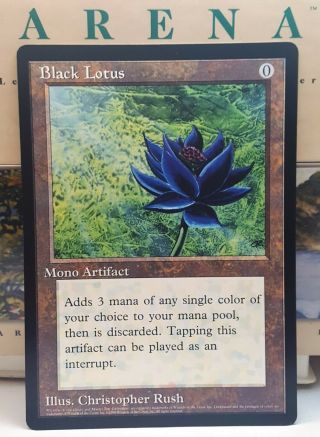 Black Lotus Jumbo Oversized 6x9 Arena Promo Card Mtg Magic Rare Hot Sexy Oop