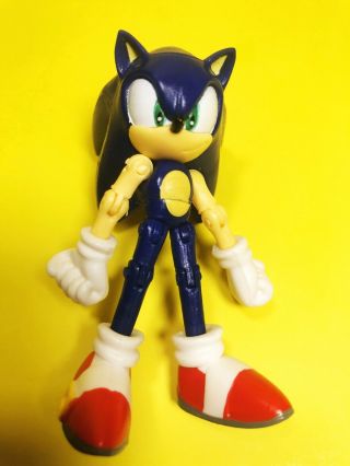 Sega Jazwares 3 " Sonic The Hedgehog Blue Jointed Action Figure Rare Fig