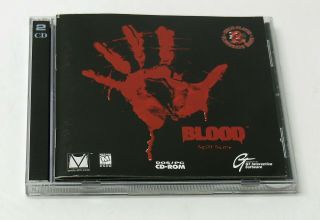 Pc Cd Rom Blood Full Uncut 2 Disc Version 1997 Rare Good Cond.  Fast
