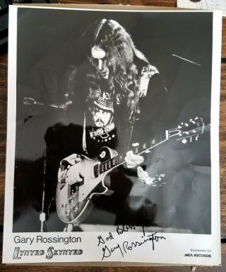 Gary Rossington Signed Autographed 8x10 Promotional Photo Lynyrd Skynyrd Rare