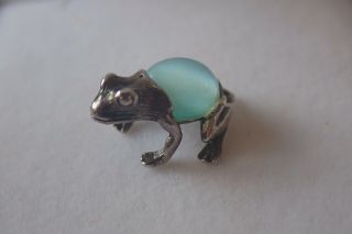Nuvo Vintage Rare Jelly Belly Sterling Silver Frog Charm