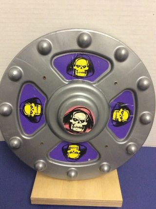 Vintage 1980’s He Man Masters of The Universe Kids Play Skeletor Shield - Rare 2