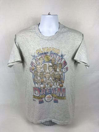 Rare Vtg 1992 Nba Usa Olympic Games Basketball Dream Team T - Shirt Size Medium
