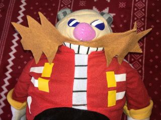 RARE 21” DR.  EGGMAN Plush Sonic Hedgehog Toy Doll Jumbo SEGA Toy Network TAGGED 2