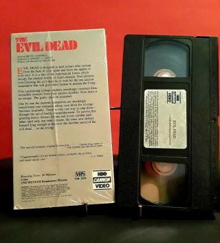 The Evil Dead (Vhs) HBO/Cannon Bruce Campbell Occult,  Zombies Horror; RARE 2