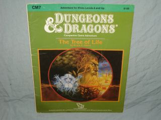 D&d 1st Ed Module - Cm7 The Tree Of Life (hard To Find - Very Rare And Exc -)