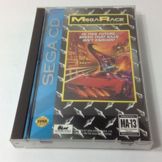 Mega Race (sega Cd,  1994) Complete Rare