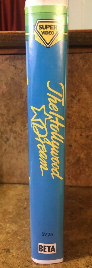 The Hollywood Dream (Beta) 80 ' s cult Video clamshell Betamax RARE 2