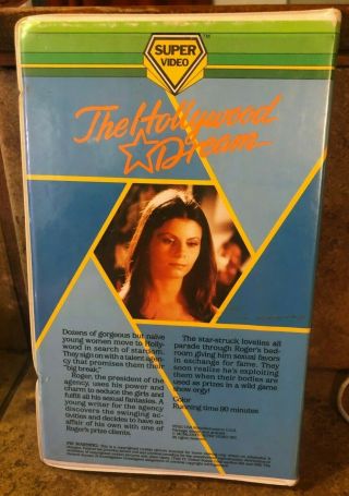 The Hollywood Dream (Beta) 80 ' s cult Video clamshell Betamax RARE 3