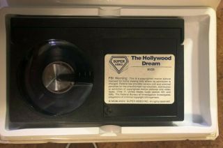 The Hollywood Dream (Beta) 80 ' s cult Video clamshell Betamax RARE 4