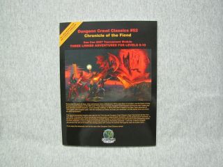 Dungeon Crawl Classics - Chronicle Of The Fiend 52 - Goodman Games - Dcc - Rare