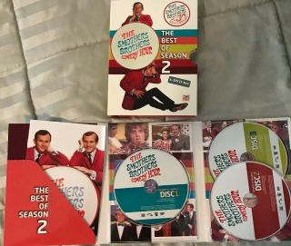 Rare Smothers Brothers Comedy Hour The Best Of Season 2 Dvd 3 - Disc Set