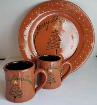 Rare 1992 Rowe Pottery 10 1/2 " Santa 