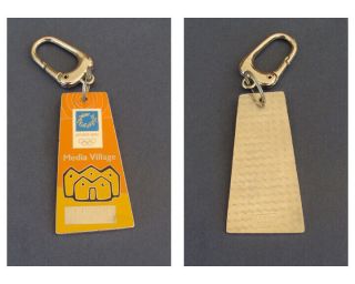 2004 Athens Olympic Games,  Media Village Keychain,  Ultra Rare