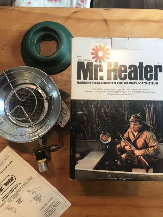 Rare Vintage Mr Heater Mh12 Propane Heater.  With Tag On It