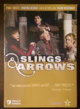 Slings & Arrows Third Season 3 Three Dvd Out Of Print Rare 2 - Disc Set Oop