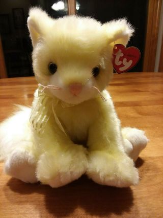 Ty Classic " Glitz " Yellow Cat 10 " Plush Stuffed Animal 2003 - Retired & Rare