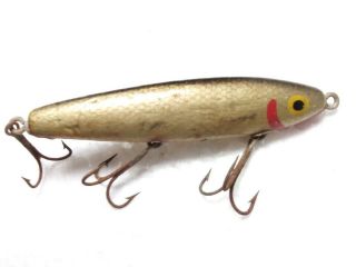 VERY OLD AND RARE,  PAINTED WOOD JIM PFEFFER FISHING LURE,  BAIT,  GOOD COND,  2 2