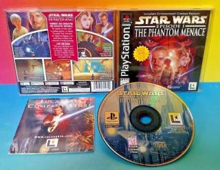 Star Wars Episode I Phantom Menace - Playstation 1 2 Ps1 Ps2 Rare Game Complete