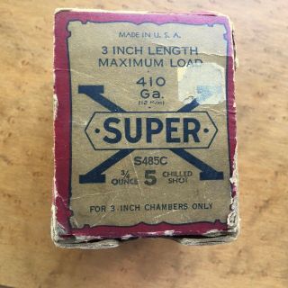 Western - X Rare 410 Ga.  Collector Empty Vintage Shot Shell Box